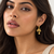 palm hoops gold plated hoop earring
