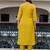 Green printed pure cotton kurta trouser dupatta set