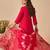 Pink embroidered silk kurta trouser dupatta set