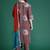 Multicolor printed pure cotton kurta trouser dupatta set