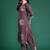 Multicolor printed pure cotton kurta trouser dupatta set