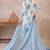 White printed pure cotton kurta trouser dupatta set