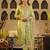 Green embroidered silk kurta trouser dupatta set