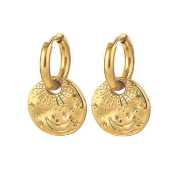 nova hoops gold plated hoop earring 1