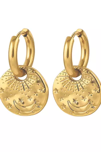 nova hoops gold plated hoop earring