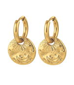 nova hoops gold plated hoop earring