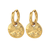 nova hoops gold plated hoop earring