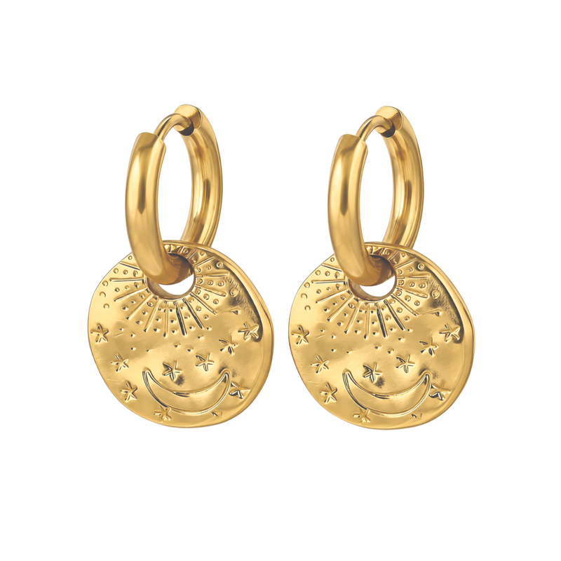 nova hoops gold plated hoop earring