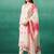 Cream embroidered silk kurta trouser dupatta set