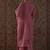 Pink embroidered silk kurta trouser dupatta set