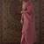 Pink embroidered silk kurta trouser dupatta set