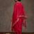 Pink embroidered liva kurta trouser dupatta set