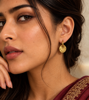 nova hoops gold plated hoop earring 2