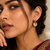 nova hoops gold plated hoop earring
