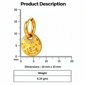 nova hoops gold plated hoop earring 3