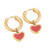 rosy hoops gold plated hoop earring