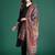 Black printed pure cotton kurta trouser dupatta set