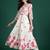 Off white printed pure cotton kurta trouser dupatta set