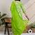 Green printed pure cotton kurta trouser dupatta set