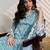 White printed pure cotton kurta trouser dupatta set