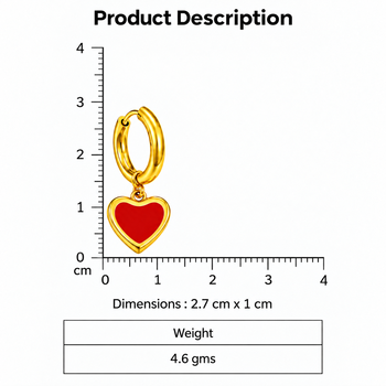 rosy hoops gold plated hoop earring 3