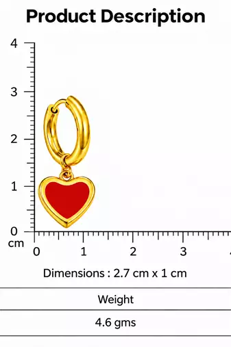 rosy hoops gold plated hoop earring