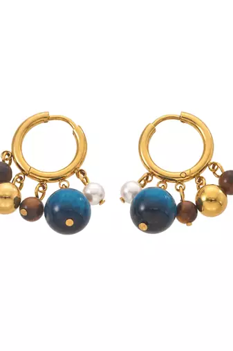 orb hoops gold plated hoop earring