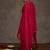 Pink printed georgette kurta trouser dupatta set