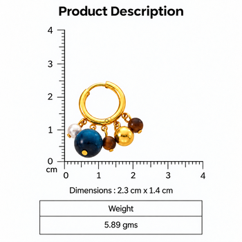 orb hoops gold plated hoop earring 3