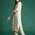 Beige embroidered viscose rayon kurta trouser dupatta set