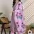 Pink printed pure cotton kurta trouser dupatta set