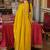 Yellow embroidered chinon kurta trouser dupatta set