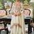 White embroidered chinon kurta trouser dupatta set