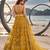 MUSTARD  NET THREAD WITH ZARI AND SEQUINCE WORK FESTIVE LEHENGA CHOLI SET FOR WOMEN'S