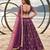 PURPLE NET THREAD WITH ZARI AND SEQUINCE WORK FESTIVE LEHENGA CHOLI SET FOR WOMEN'S