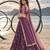 PURPLE NET THREAD WITH ZARI AND SEQUINCE WORK FESTIVE LEHENGA CHOLI SET FOR WOMEN'S