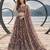 DUSTY ONION NET THREAD WITH ZARI AND SEQUINCE WORK FESTIVE LEHENGA CHOLI SET FOR WOMEN'S