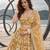 LIGHT GOLD NET THREAD WITH ZARI AND SEQUINCE WORK FESTIVE LEHENGA CHOLI SET FOR WOMEN'S