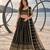 BLACK NET THREAD WITH ZARI AND SEQUINCE WORK FESTIVE LEHENGA CHOLI SET FOR WOMEN'S