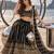 BLACK NET THREAD WITH ZARI AND SEQUINCE WORK FESTIVE LEHENGA CHOLI SET FOR WOMEN'S