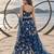 BLUE NET THREAD WITH ZARI AND SEQUINCE WORK FESTIVE LEHENGA CHOLI SET FOR WOMEN'S