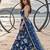 BLUE NET THREAD WITH ZARI AND SEQUINCE WORK FESTIVE LEHENGA CHOLI SET FOR WOMEN'S