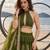 MEHENDI NET THREAD WITH ZARI AND SEQUINCE WORK FESTIVE LEHENGA CHOLI SET FOR WOMEN'S