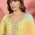 women floral embroidered thread work kurta with farshi salwar and dupatta