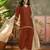 women cotton embroidered straight kurta and farshi salwar with dupatta set
