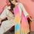 women floral embroidered thread work kurta with farshi salwar and dupatta