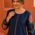 women floral embroidered regular thread work kurta with patiala