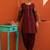 women floral embroidered regular thread work kurta with patiala