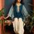 women ethnic motifs embroidered regular gotta patti kurta with salwar