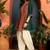 women silk blend  gota patti work high-low kurti with farshi salwar